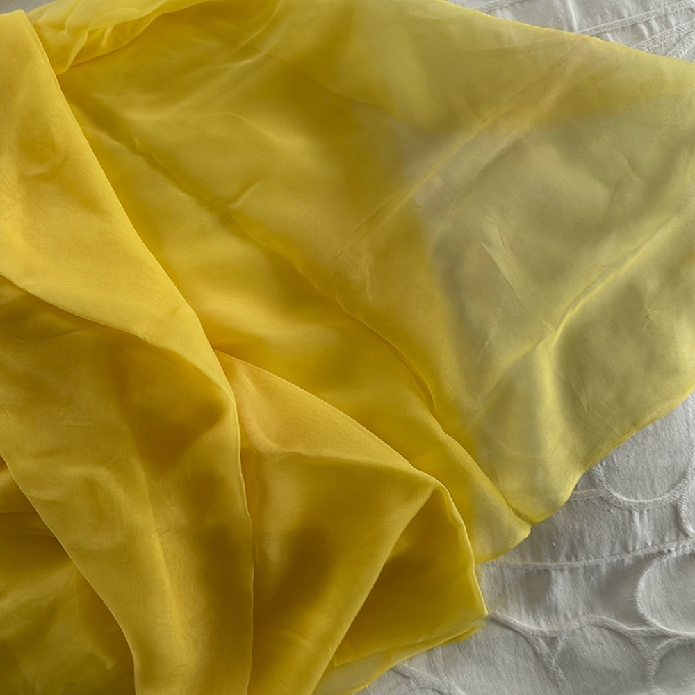 Yellow Sheer Fabric